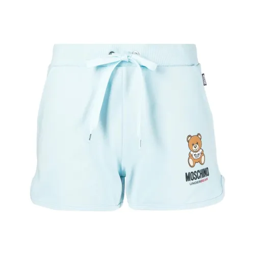 MOSCHINO Синие Женские Повседневные Шорты
