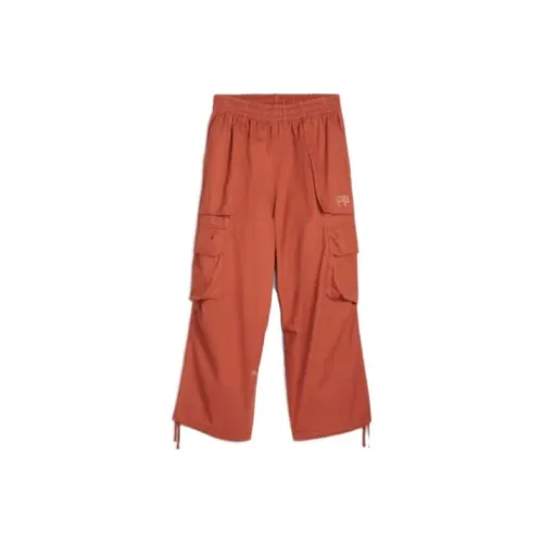 PUMA x PERKS Яблочно-винный цвет Женские брюки карго