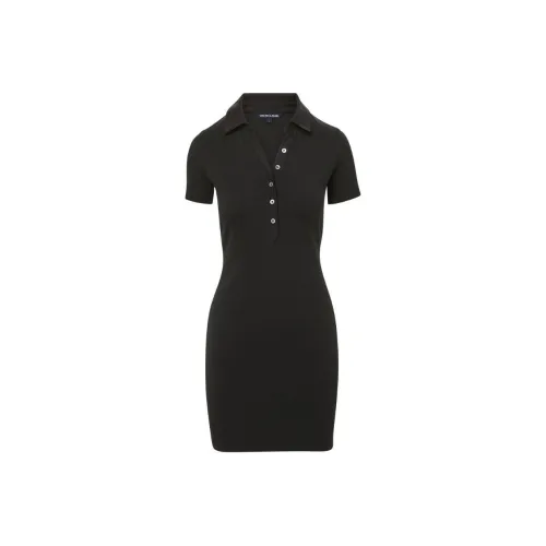 Veronica Beard SS24 Короткое платье с короткими рукавами женское черное