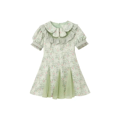 LULUALWAYS SS22 Юбка-платье Линия Зеленый