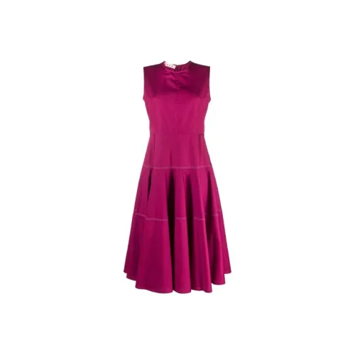 MARNI Фуксия Женские Платья без рукавов