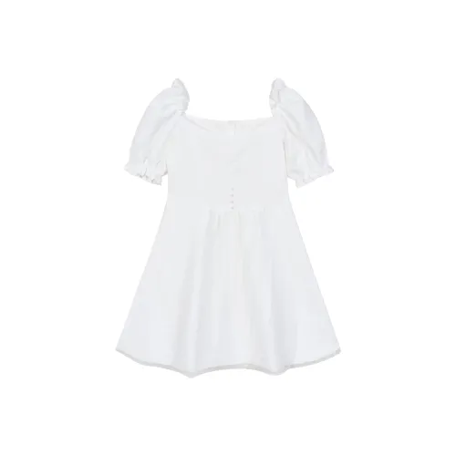 Лето будет после ужина. Короткий рукав платье женское белое