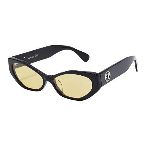 Fakeme Пластиковая оправа солнцезащитные очки "Кошачий глаз" унисекс черный