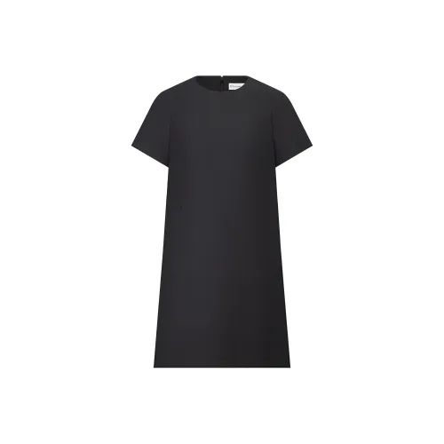DIOR 30 Montaigne SS23 Короткий рукав Платье Женское Черное
