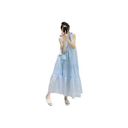 Leather Cat Синие Женские Слиплатья