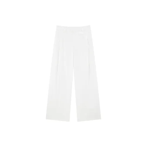 PEACEBIRD Повседневные брюки Женские Белые