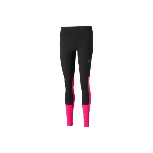PUMA Leggings Женские Черный Розовый Красный