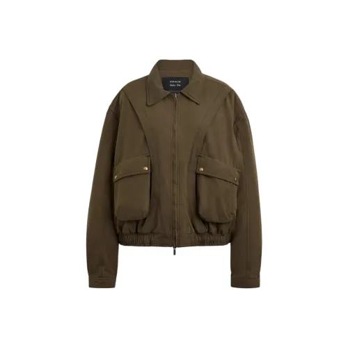 COACH FW24 Пуховая куртка Женская Светлый Умбра