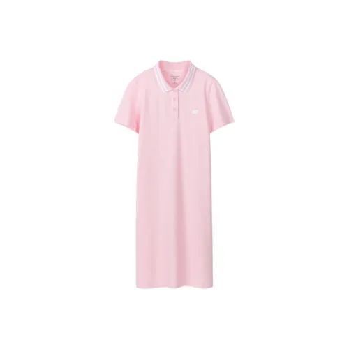 Skechers Короткий рукав Платье Женское Орхидея Пудра