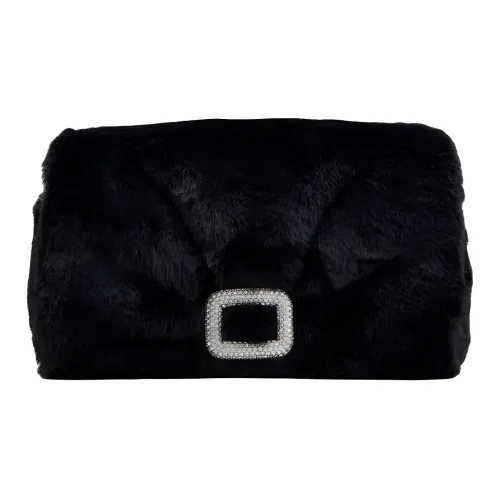 Roger Vivier Чехол для телефона из искусственного меха сумка через плечо женская черный