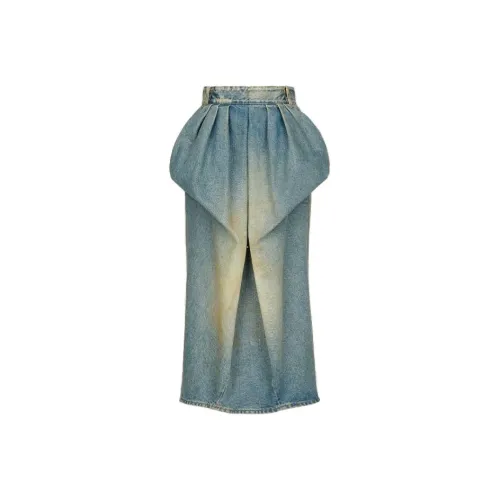 Maison Margiela Джинсовый синий Женские джинсовые длинные юбки