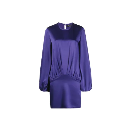 Blumarine Темно-фиолетовый Женские Длинные Платья с Рукавами