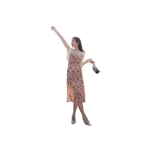 OTHERMIX Темно-красный Flowers Женские Слиплатья