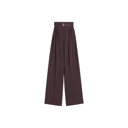 Lanvin Женские повседневные брюки бордового цвета