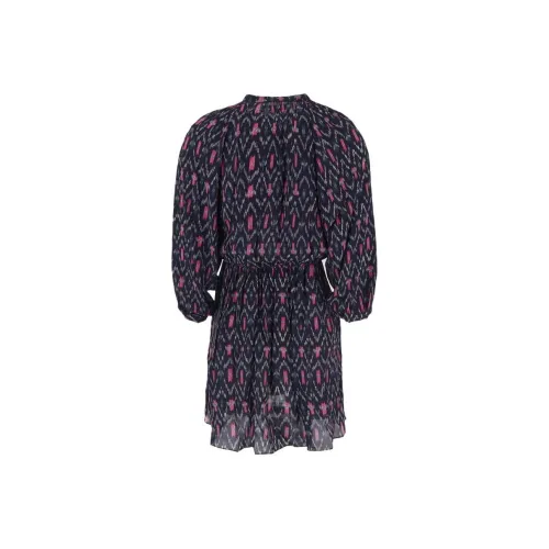 ISABEL MARANT Морской синий Женские Длинные Платья с Рукавами
