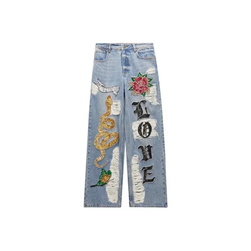 Ed Hardy Индиго Женские Джинсы