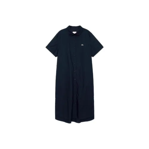 Lee Короткий рукав Платье Женское Морской синий