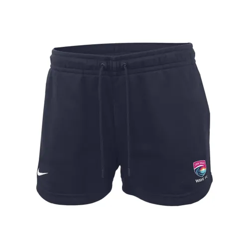 NIKE Темно-синие Женские Повседневные шорты