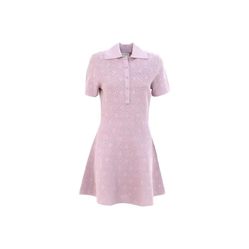 Givenchy Короткий рукав Платье Женское Розовое