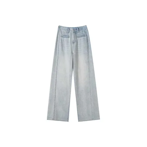 FAWENXIANGZI Джинсы Женские Синие