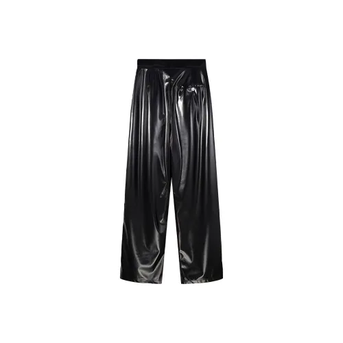 Maison Mai Кожаные брюки Женские Черные