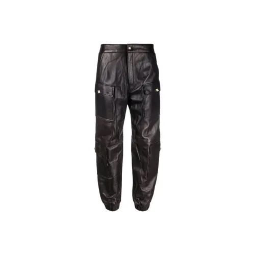 PHILIPP PLEIN Кожаные брюки Женские Черные