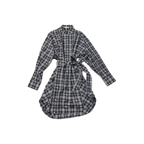 Burberry Blue Женские Длинные Рукава Платья