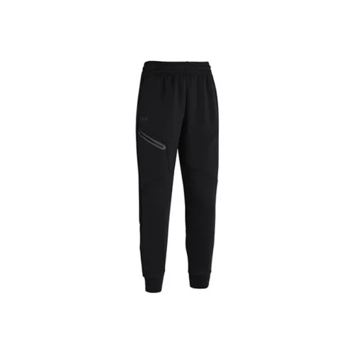 Under Armour Unstoppable Черные Женские Вязаные Тренировочные Брюки
