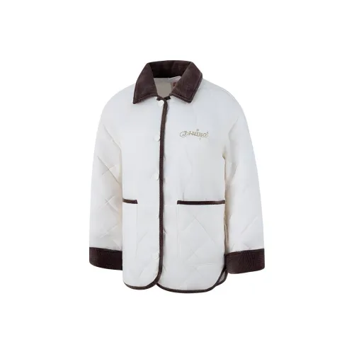 LINING Хлопковый пуховик женский белый