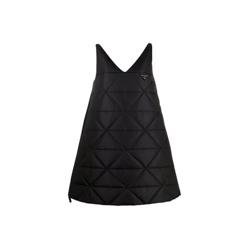PRADA Черные Женские Платья без рукавов