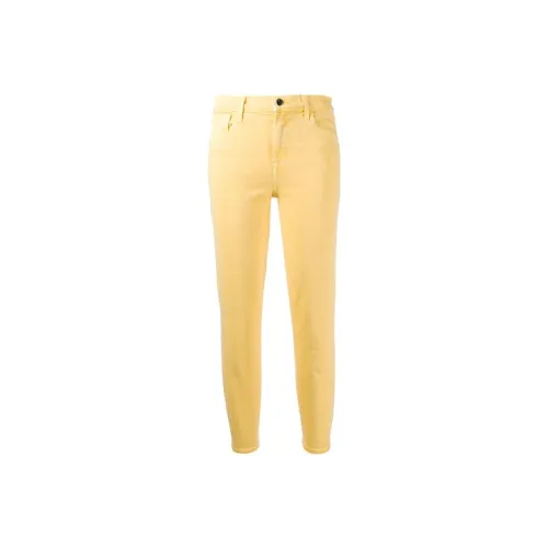 J BRAND Узкие брюки джинсы женские желтые