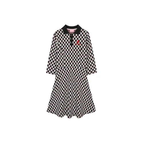 Pink Pineapple FW22 A Линия Юбка Платье