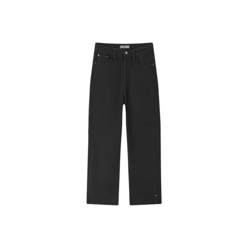 EICHITOO Черные Женские Джинсы