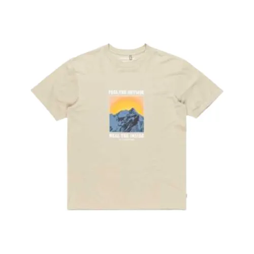 Quiksilver Экрю THQ0 Мужская T-рубашка