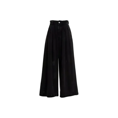 Maison Margiela Женские джинсы черного цвета