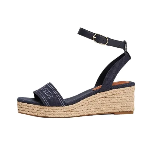 Tommy Hilfiger Wedge one Ремень Сандалии Синий Женские
