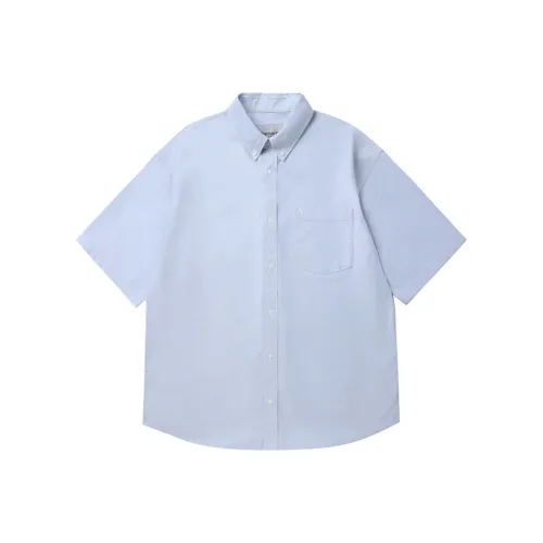 Carhartt WIP Blue Men's Shirts Кархарт WIP Синий Мужские Рубашки
