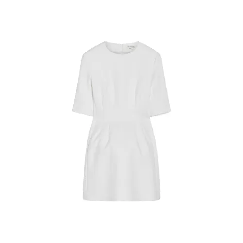 Спортивный короткий рукав платье женское белое