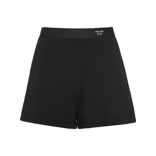 PRADA Черные Женские Повседневные Шорты