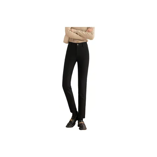 M.SUYA Пуховые Утеплённые Штаны Женские Черные