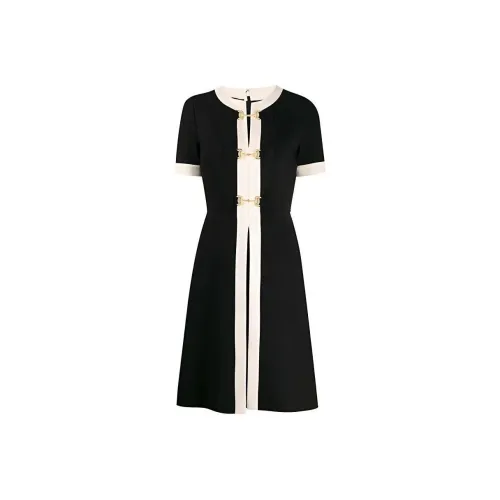 GUCCI Короткий рукав Платье Женское Черное