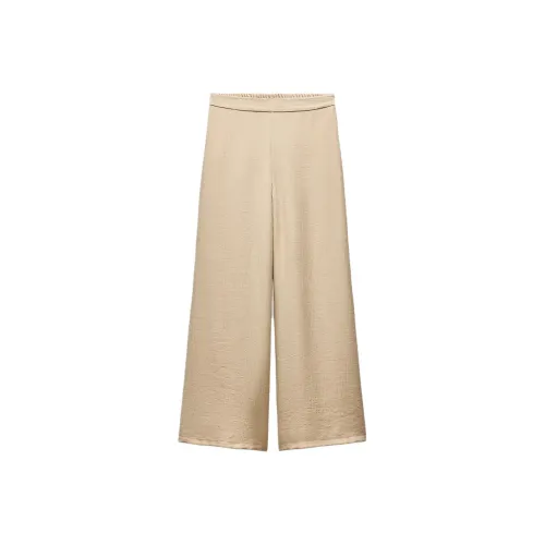 ZARA Песочный Женские Повседневные Брюки