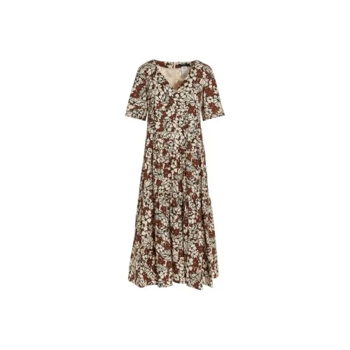 WEEKEND MaxMara Многоцветные Женские Короткие Платья с Рукавами