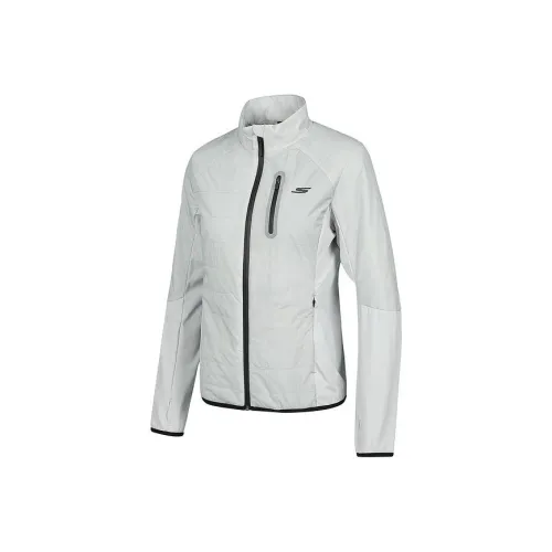 Skechers Пуховая куртка Женская Серебряный Береза Белый