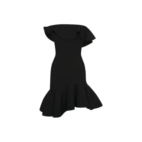 Alexander McQueen FW22 Без рукавов Платье Женское Черное