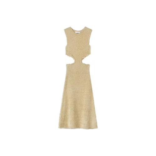 JIL SANDER Earth Yellow Женские Платья без рукавов