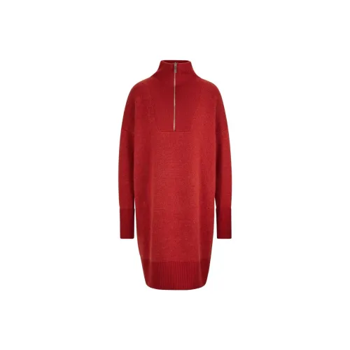 HUGO BOSS Red Женские Длинные Рукава Платья