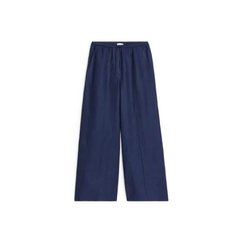 ARKET Повседневные брюки Женские Темно-синий