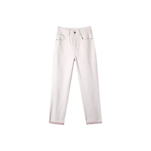 HIPPIEMISS Экрю Женские Джинсы