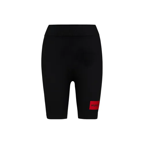 HUGO BOSS Черные Женские Повседневные Шорты